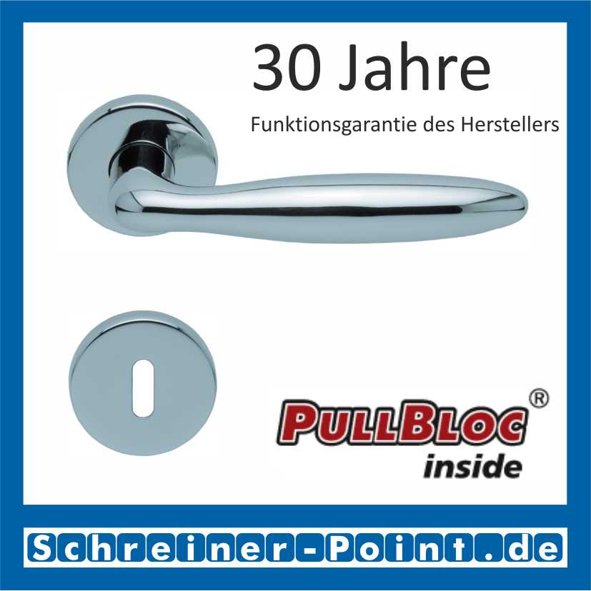 Scoop Sara PullBloc Rundrosettengarnitur Rosette Edelstahl poliert